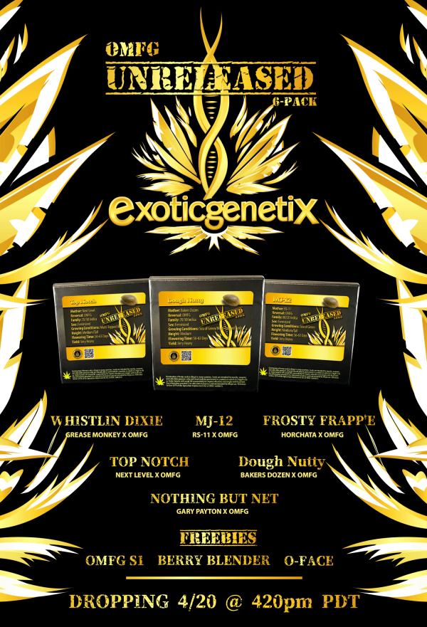 Exotic Genetix Omfg Unreleased Limited Edition Six Pack Box Fems 3070