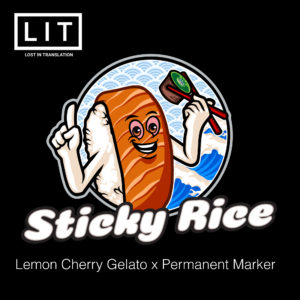 lit farms sticky rice fem seeds lcg x permanent marker