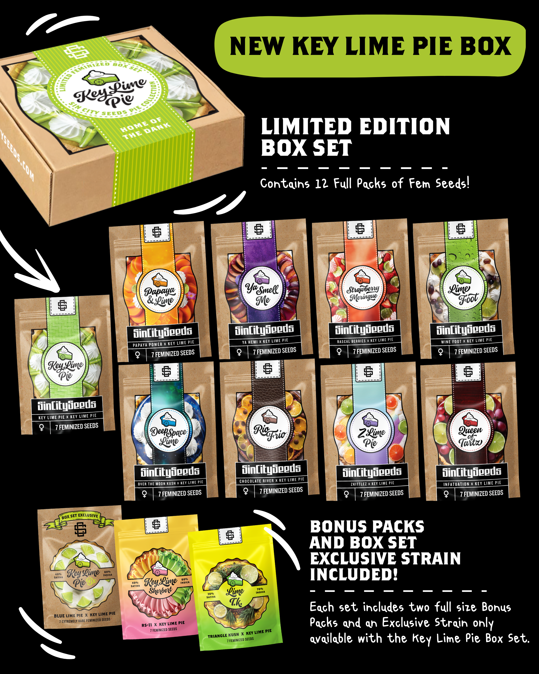 KEY LIME PIE BOX EXCLUSIVE BY SIN CITY SEEDS - Image 3